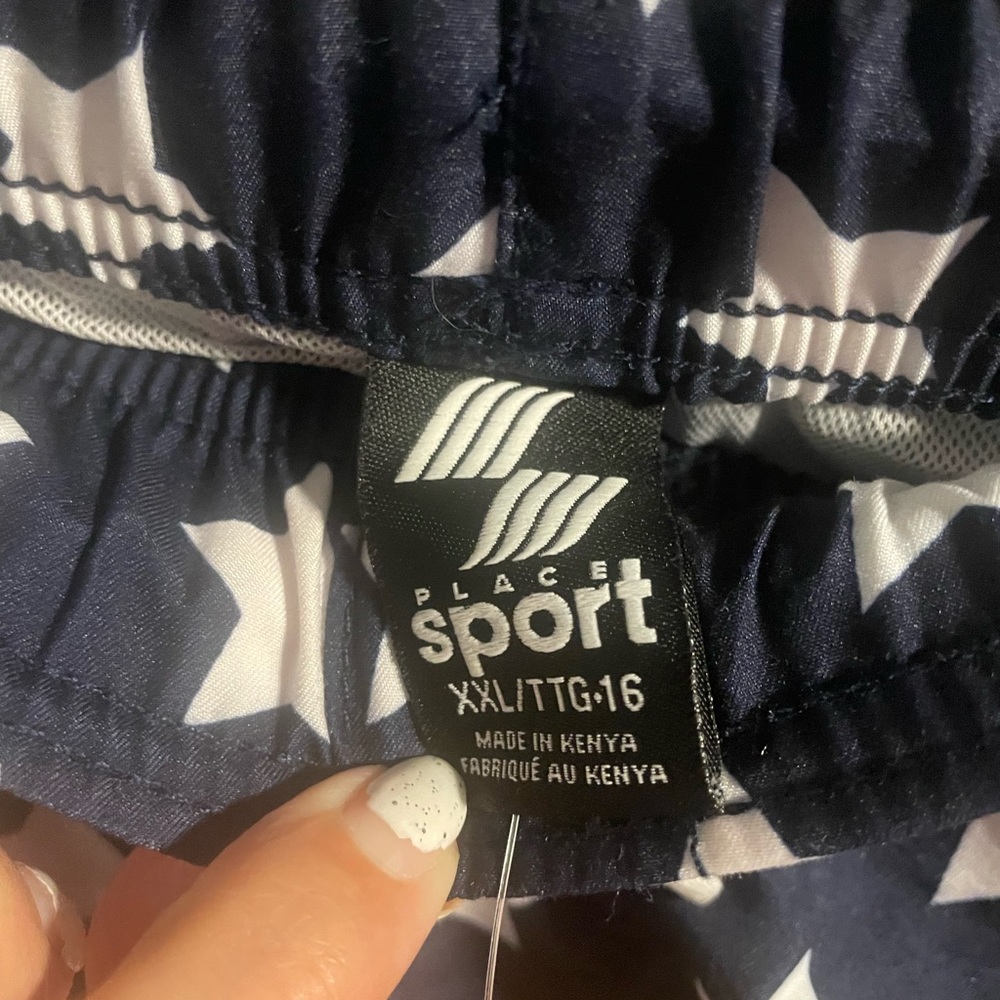 NWT Children’s Place Sport American Flag Patriotic Youth Boys Swim Trunks, XXL - Picture 6 of 9